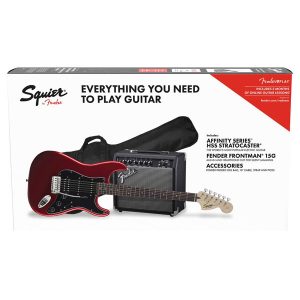 FENDER-SQ AFFINITY SERIES STRATOCASTER HSS ELECTRIC GUITAR PACK WITH FENDER FRONTMAN 15G AMP